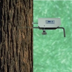 Дендрометр DE-1P на стволе дерева
